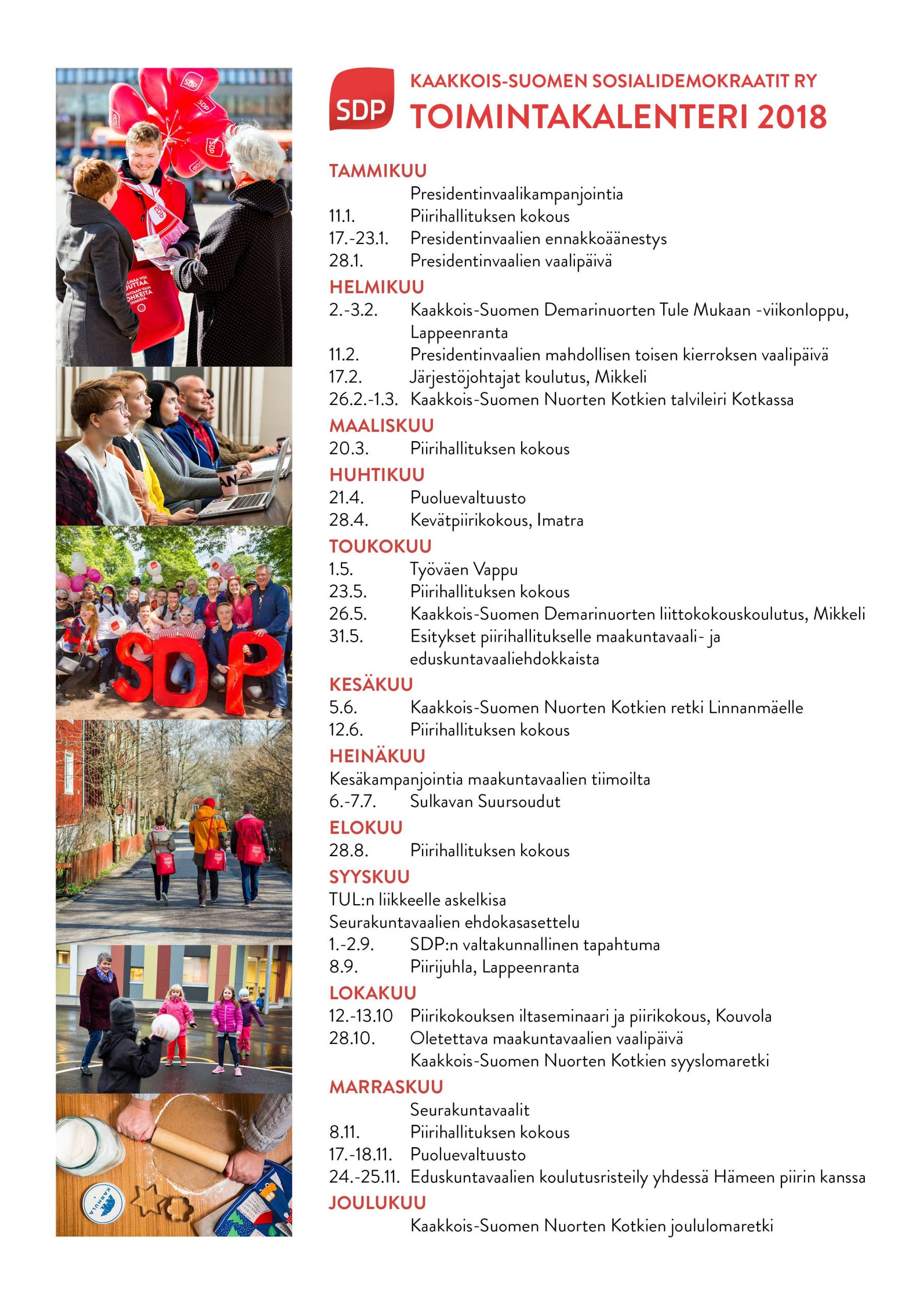 Vuoden 2018 tapahtumia