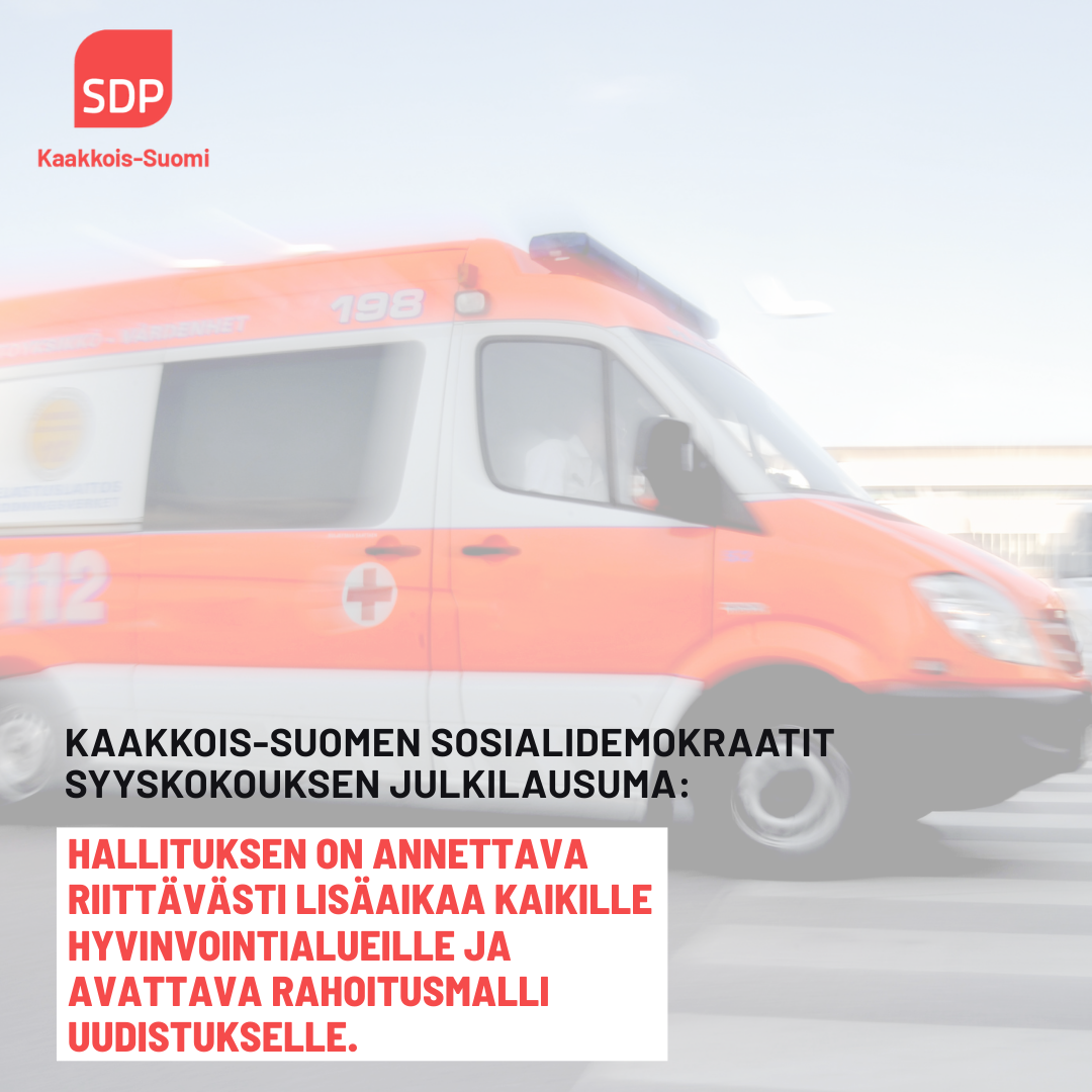 Hallituksen on annettava riittävästi lisäaikaa kaikille hyvinvointialueille ja avattava rahoitusmalli uudistukselle.